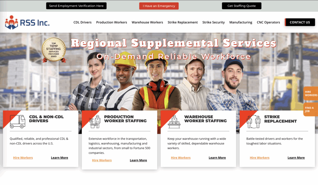 rss inc best staffing company